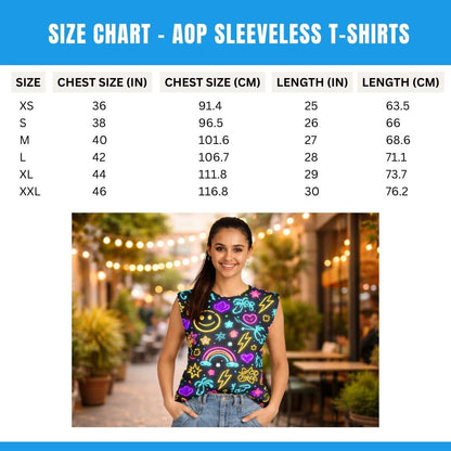 Custom Unisex Sleeveless T shirt - All Over Printed