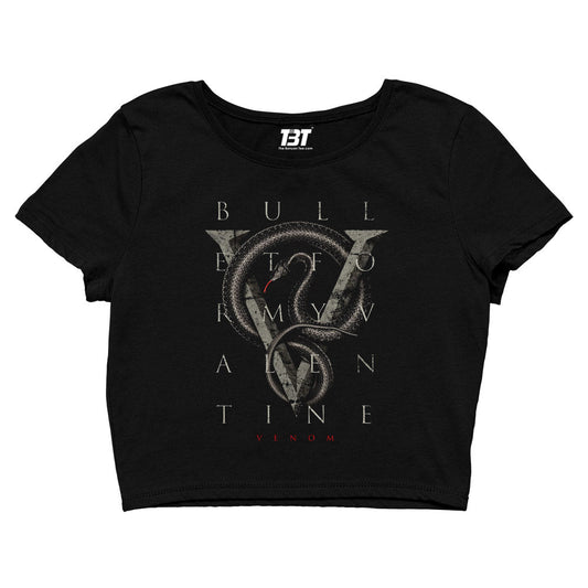 bullet for my valentine venom crop top music band buy online india the banyan tee tbt men women girls boys unisex black