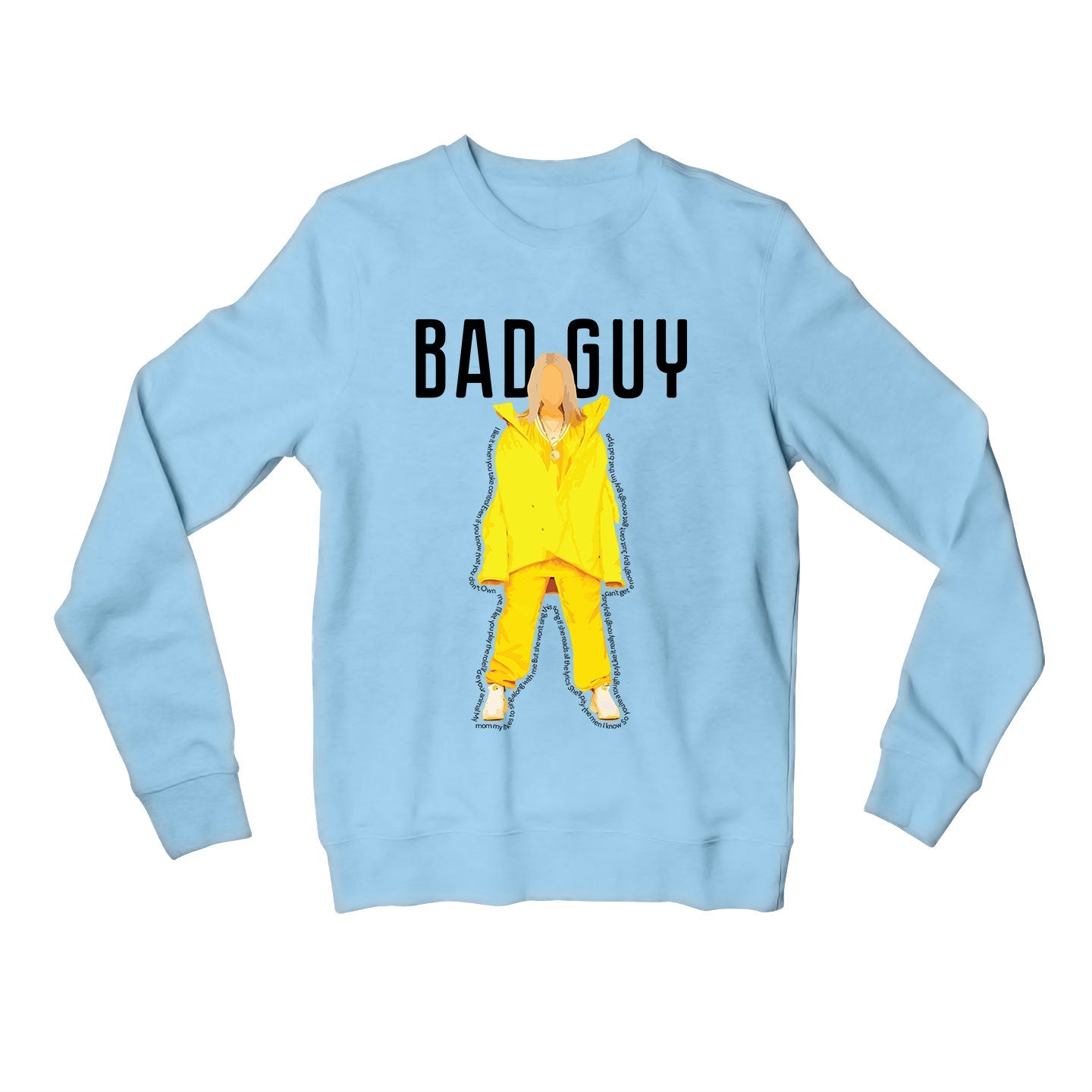 billie eilish bad guy sweatshirt upper winterwear music band buy online india the banyan tee tbt men women girls boys unisex gray