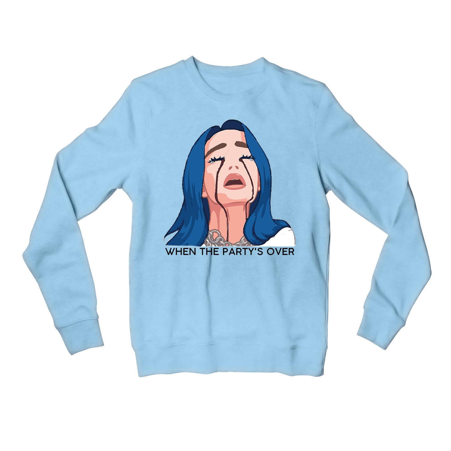 billie eilish when the party's over sweatshirt upper winterwear music band buy online india the banyan tee tbt men women girls boys unisex gray