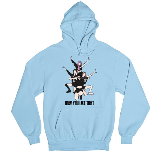 black pink how you like that hoodie hooded sweatshirt winterwear music band buy online india the banyan tee tbt men women girls boys unisex gray song k pop jennie lisa jisoo rose