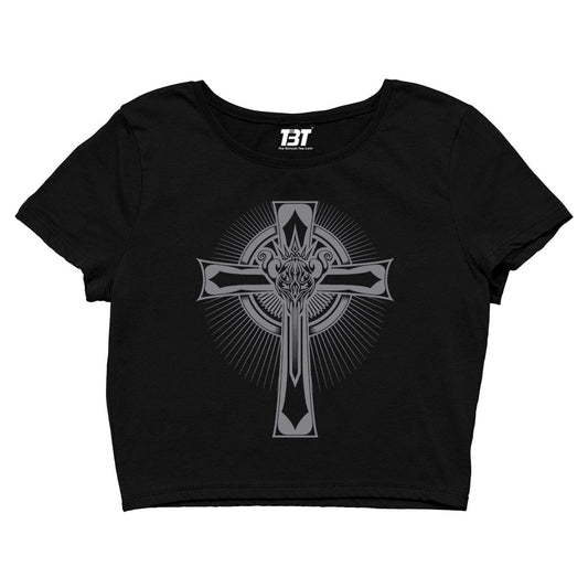 black sabbath headless cross crop top music band buy online india the banyan tee tbt men women girls boys unisex black