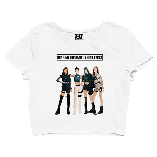 black pink running the game crop top music band buy online india the banyan tee tbt men women girls boys unisex Baby Pink song k pop jennie lisa jisoo rose