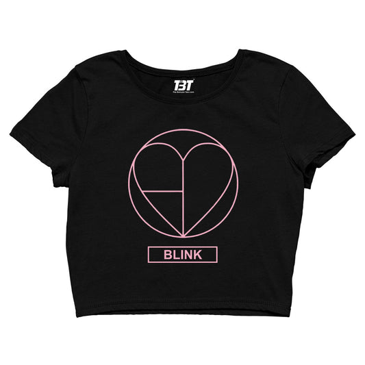 black pink blink crop top music band buy online india the banyan tee tbt men women girls boys unisex black song k pop jennie lisa jisoo rose