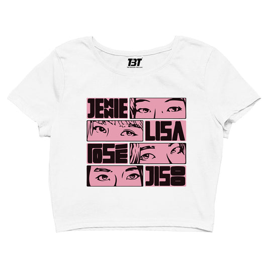 black pink jennie lisa rose jisoo crop top music band buy online india the banyan tee tbt men women girls boys unisex black song k pop jennie lisa jisoo rose