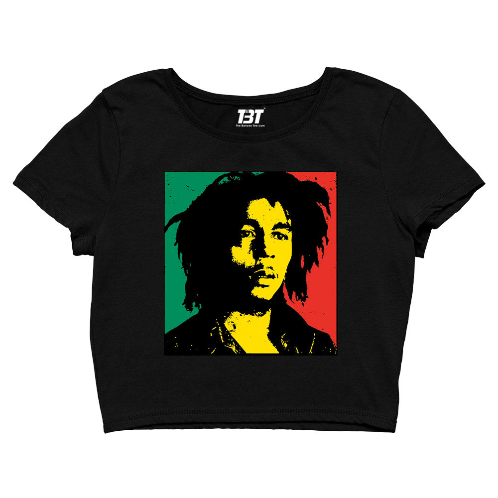 bob marley pop art crop top music band buy online india the banyan tee tbt men women girls boys unisex black