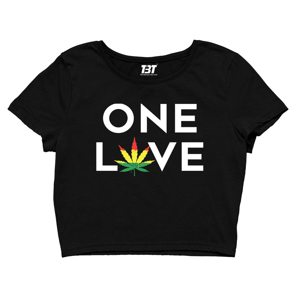 bob marley one love crop top music band buy online india the banyan tee tbt men women girls boys unisex black