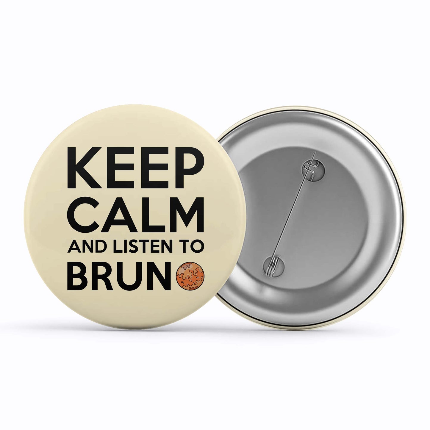 bruno mars keep calm badge pin button music band buy online india the banyan tee tbt men women girls boys unisex