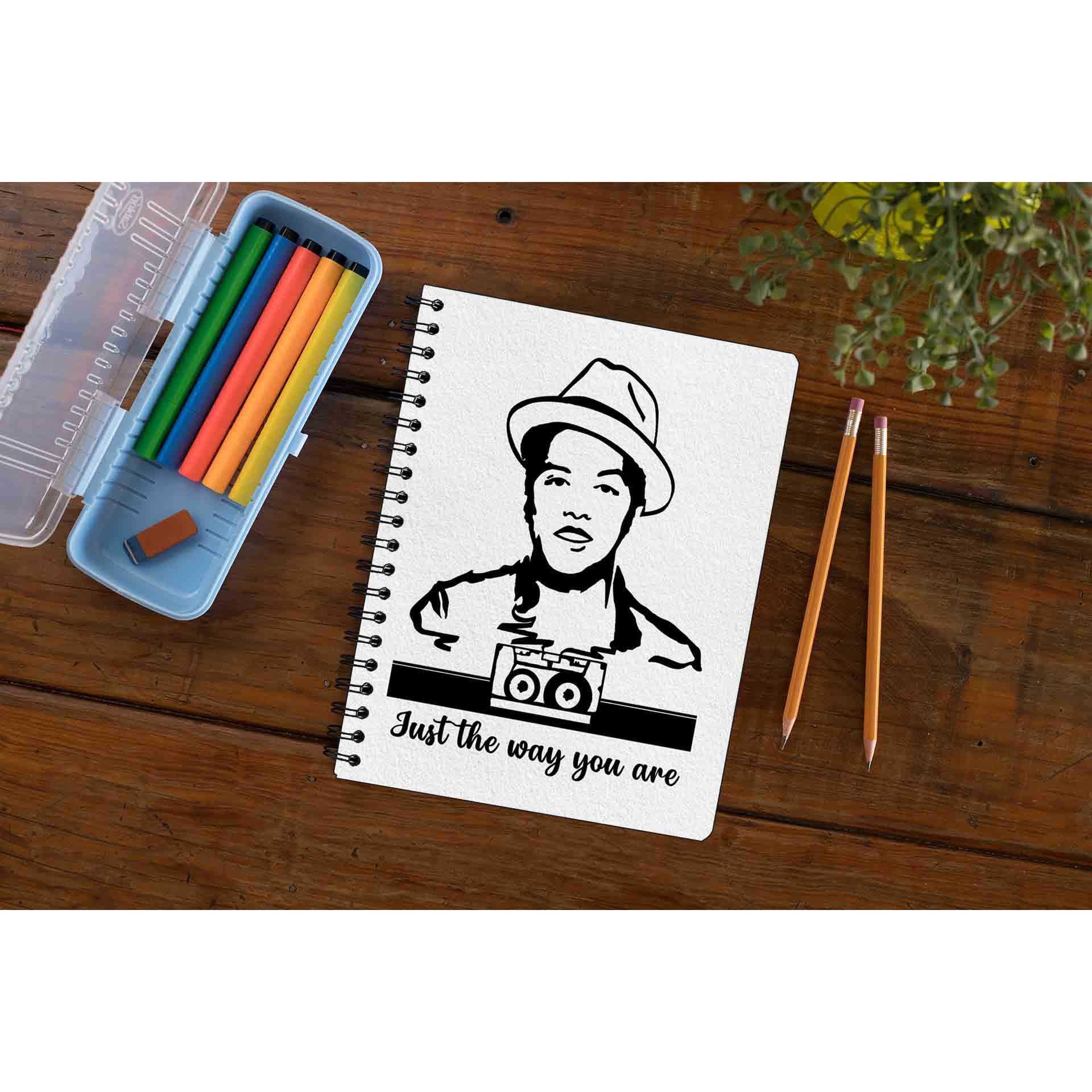 bruno mars just the way you are notebook notepad diary buy online india the banyan tee tbt unruled
