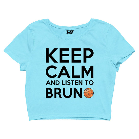 bruno mars keep calm crop top music band buy online india the banyan tee tbt men women girls boys unisex Sky Blue