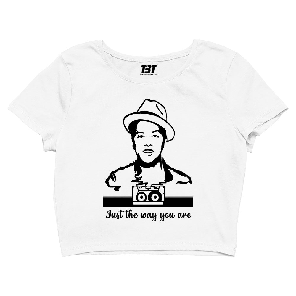 bruno mars just the way you are crop top music band buy online india the banyan tee tbt men women girls boys unisex white