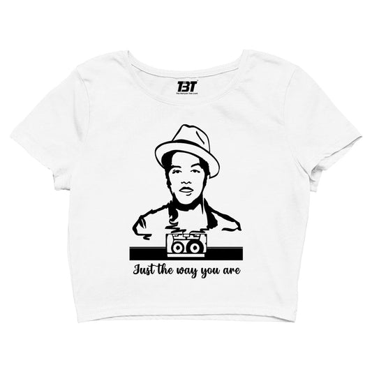 bruno mars just the way you are crop top music band buy online india the banyan tee tbt men women girls boys unisex white