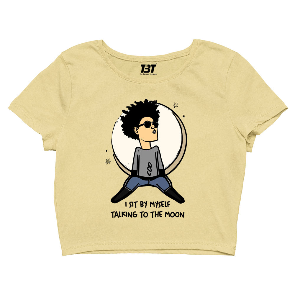 bruno mars talking to the moon crop top music band buy online india the banyan tee tbt men women girls boys unisex beige