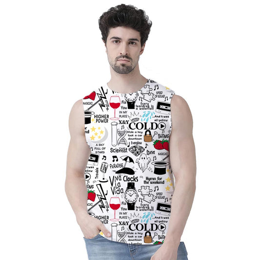 coldplay  all-over printed sleeveless t shirt tv & movies buy online india the banyan tee tbt men women girls boys unisex xs