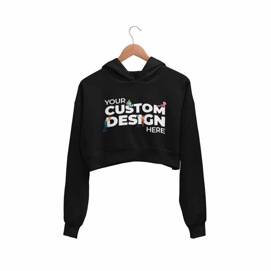 Custom Customizable Personalized Your Design Logo Crop Hoodie Crop Hooded Sweatshirt for Women The Banyan Tee TBT