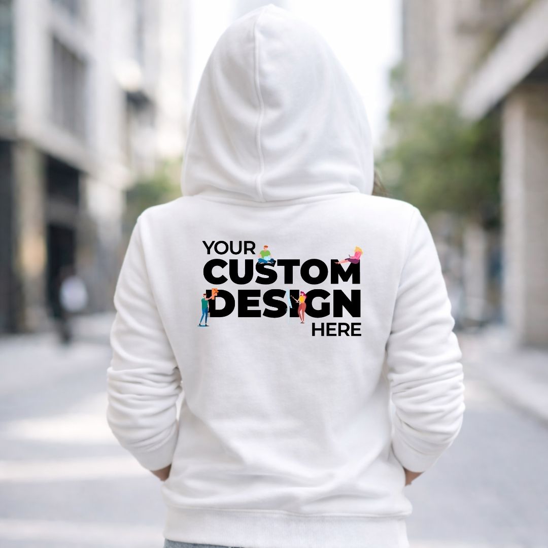 customized personalized gifts products hoodie hooded sweatshirt customizable custom white