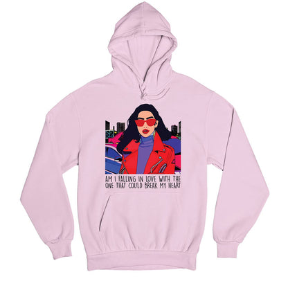 dua lipa break my heart hoodie hooded sweatshirt winterwear music band buy online india the banyan tee tbt men women girls boys unisex baby pink