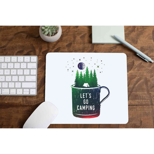 printed let's go camping mousepad logitech large anime printed graphic stylish buy online india the banyan tee tbt men women girls boys unisex  