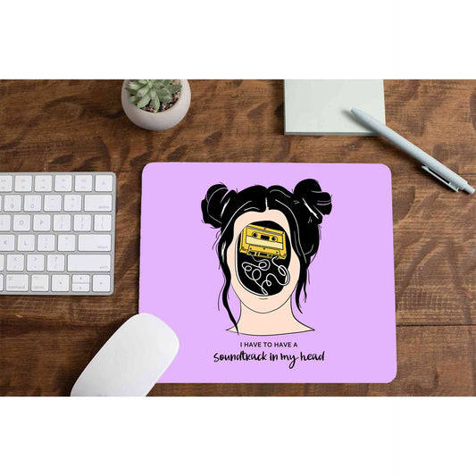 printed soundtrack in my head mousepad logitech large anime printed graphic stylish buy online india the banyan tee tbt men women girls boys unisex  