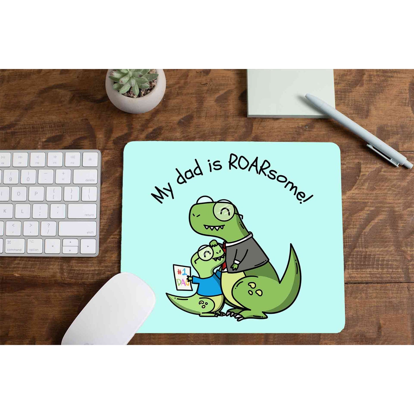 printed my dad is roarsome mousepad logitech large anime printed graphic stylish buy online india the banyan tee tbt men women girls boys unisex  