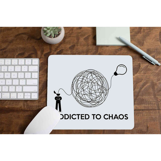 printed addicted to chaos mousepad logitech large anime printed graphic stylish buy online india the banyan tee tbt men women girls boys unisex  