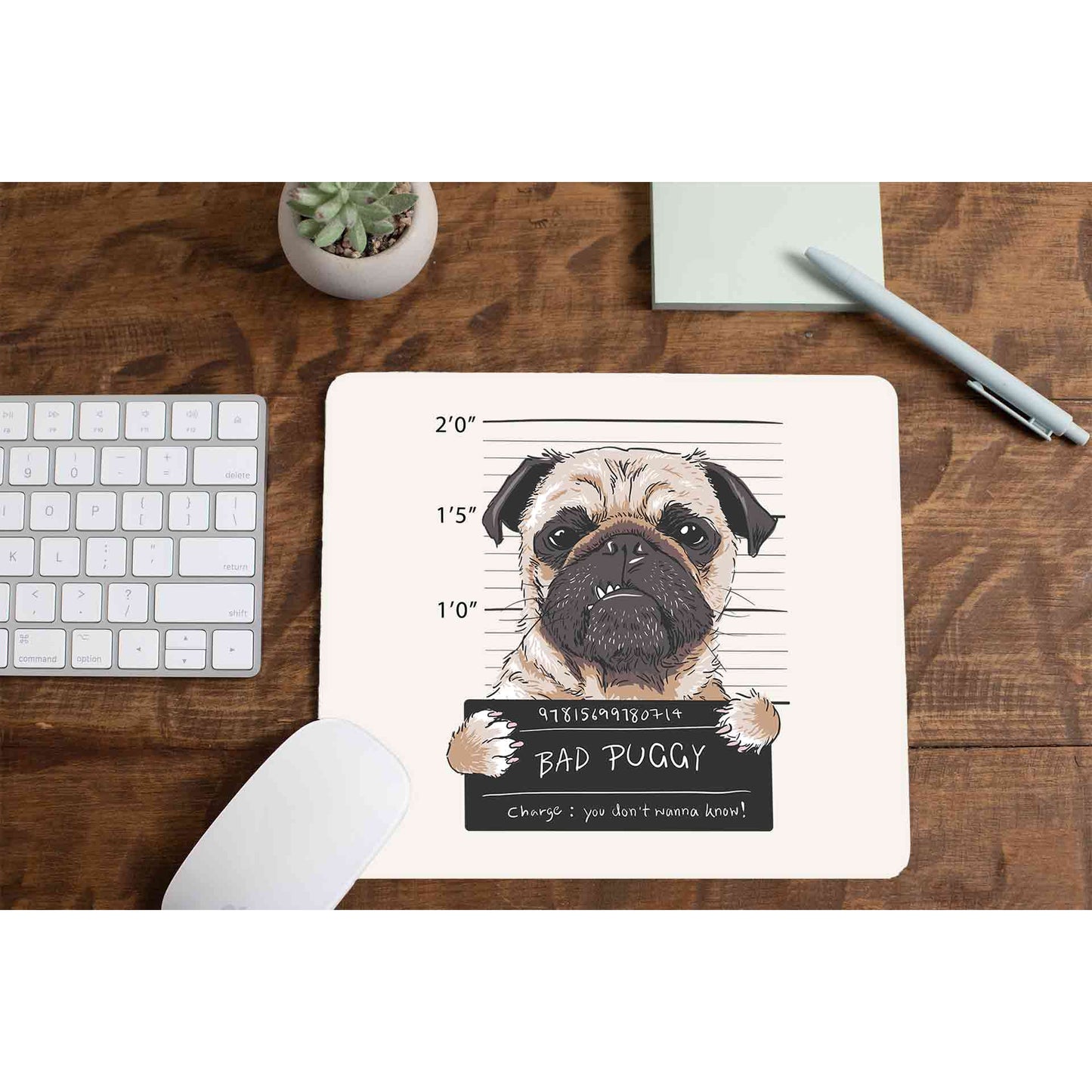 printed bad puggy mousepad logitech large anime printed graphic stylish buy online india the banyan tee tbt men women girls boys unisex  