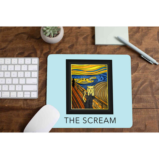 printed the scream mousepad logitech large anime printed graphic stylish buy online india the banyan tee tbt men women girls boys unisex  