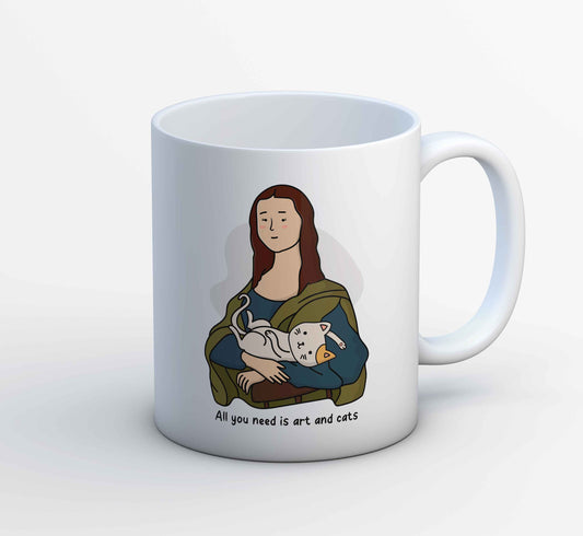 printed art and cats mug coffee ceramic printed graphic stylish buy online india the banyan tee tbt men women girls boys unisex  