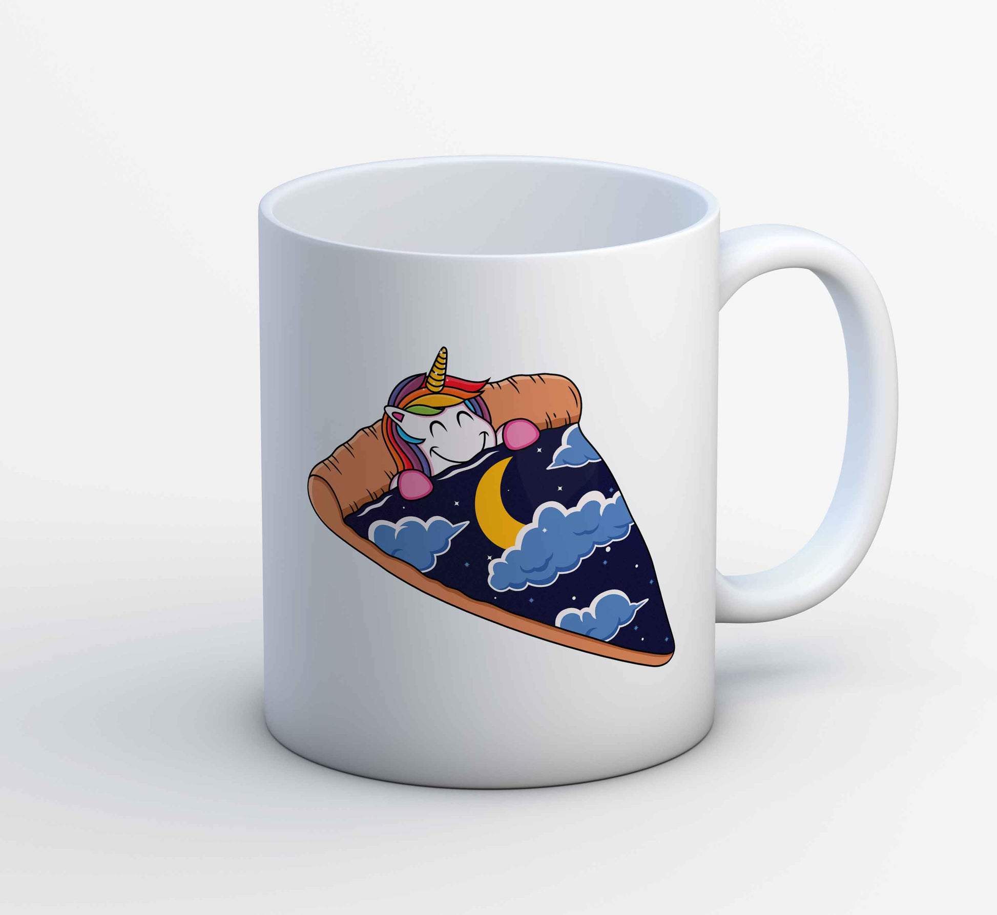 printed unicorn pizza slice mug coffee ceramic printed graphic stylish buy online india the banyan tee tbt men women girls boys unisex  