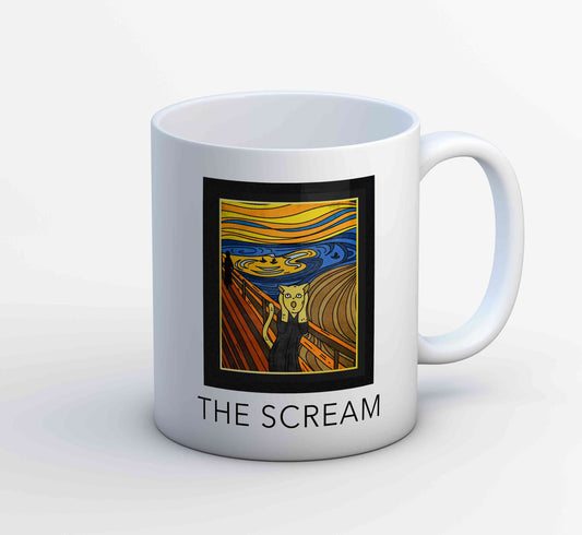 printed the scream mug coffee ceramic printed graphic stylish buy online india the banyan tee tbt men women girls boys unisex  