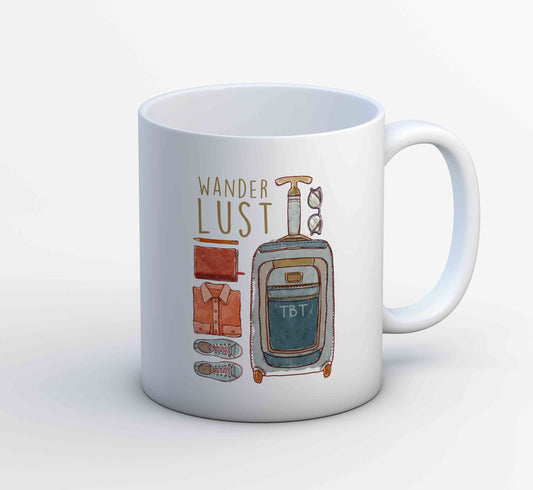 printed wanderlust mug coffee ceramic printed graphic stylish buy online india the banyan tee tbt men women girls boys unisex  