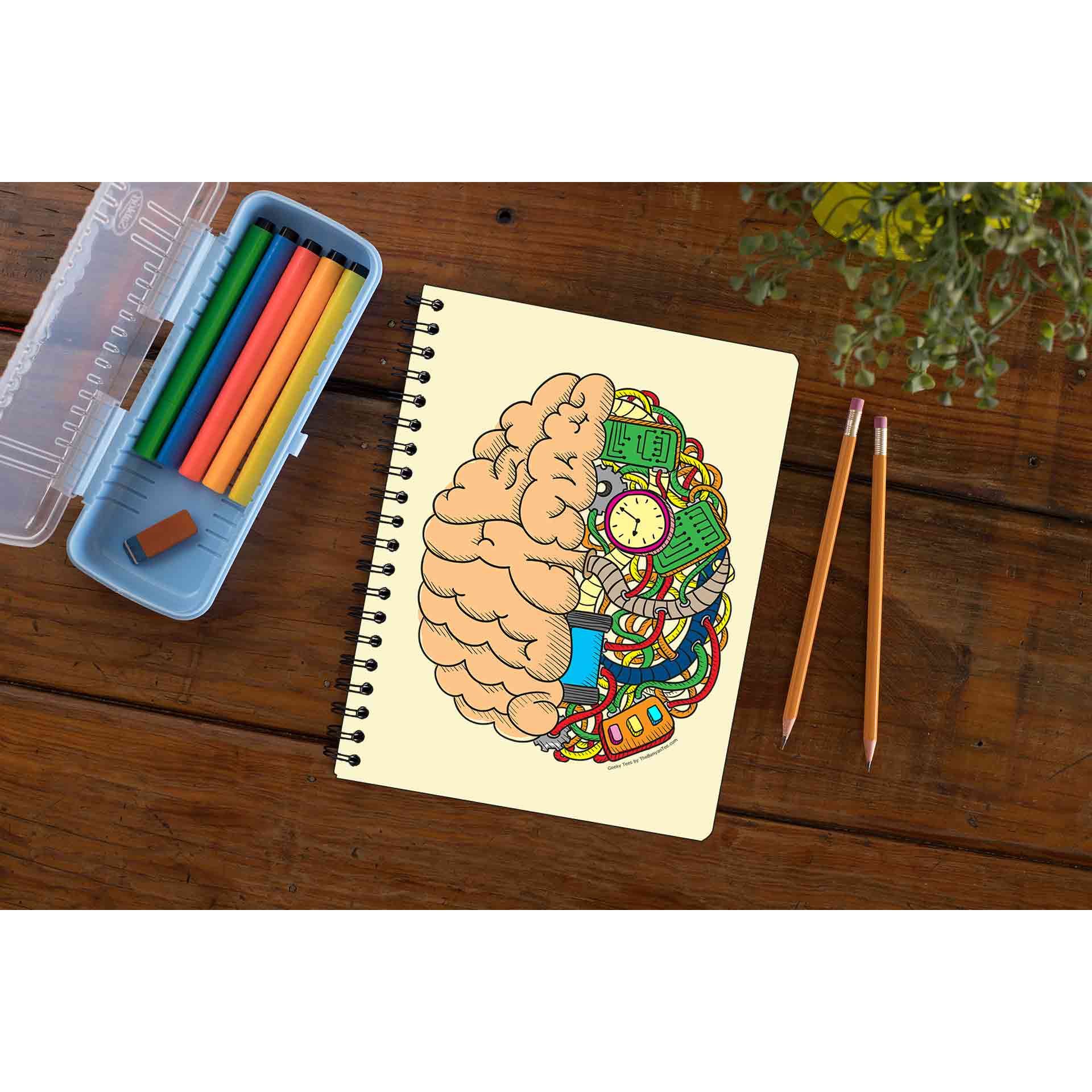 printed the brain anatomy notebook notepad diary buy online india the banyan tee tbt unruled