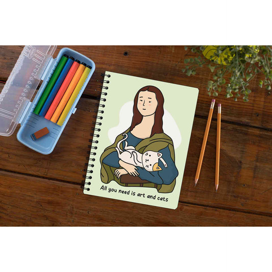 printed art and cats notebook notepad diary buy online india the banyan tee tbt unruled