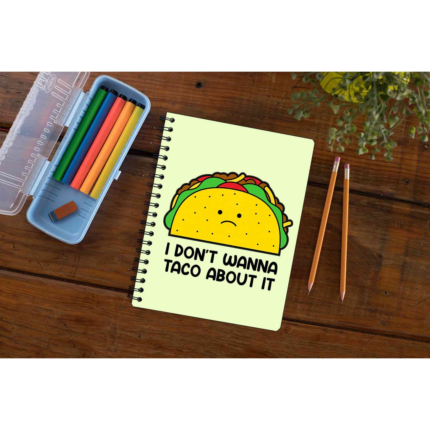 printed taco about it notebook notepad diary buy online india the banyan tee tbt unruled