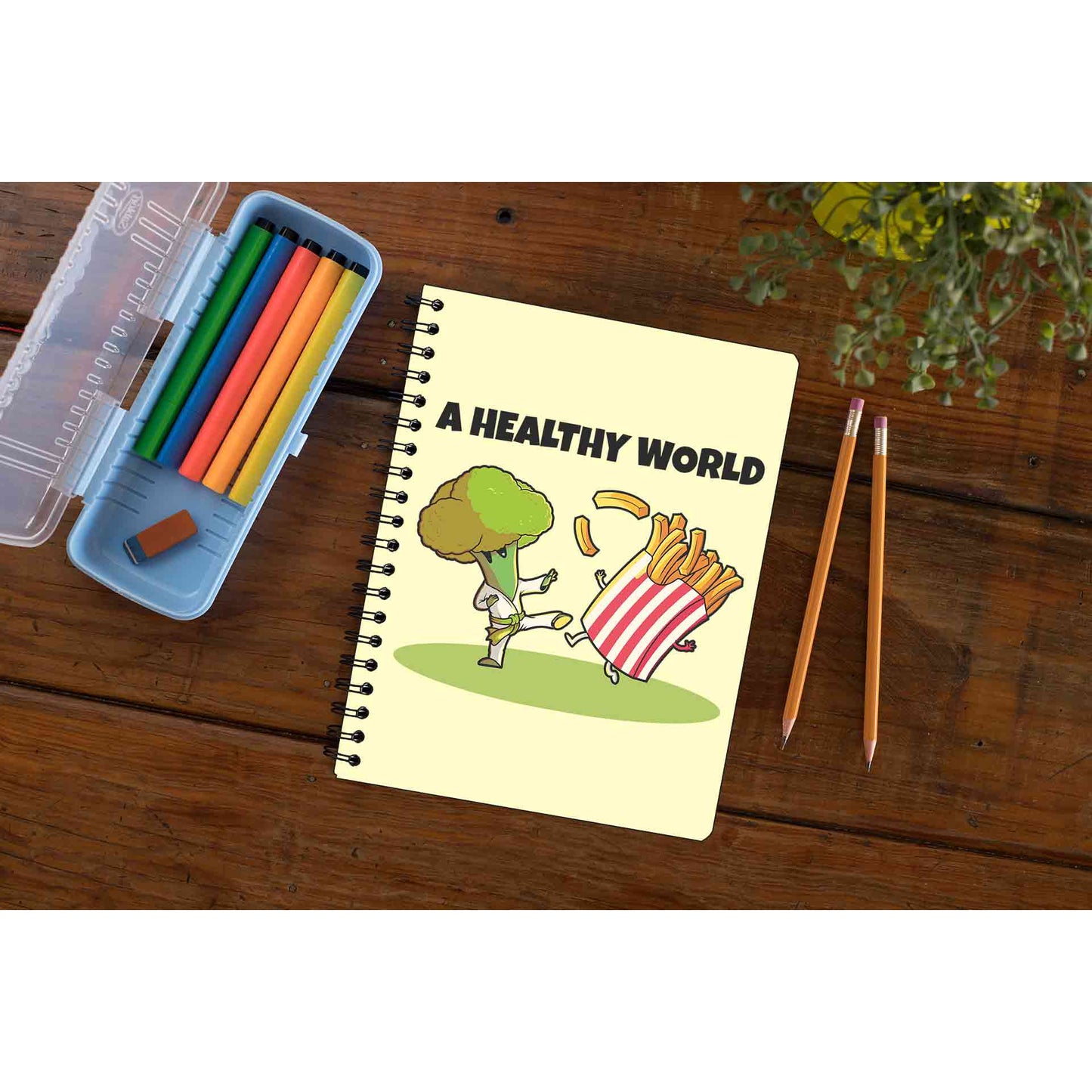 printed a healthy world notebook notepad diary buy online india the banyan tee tbt unruled