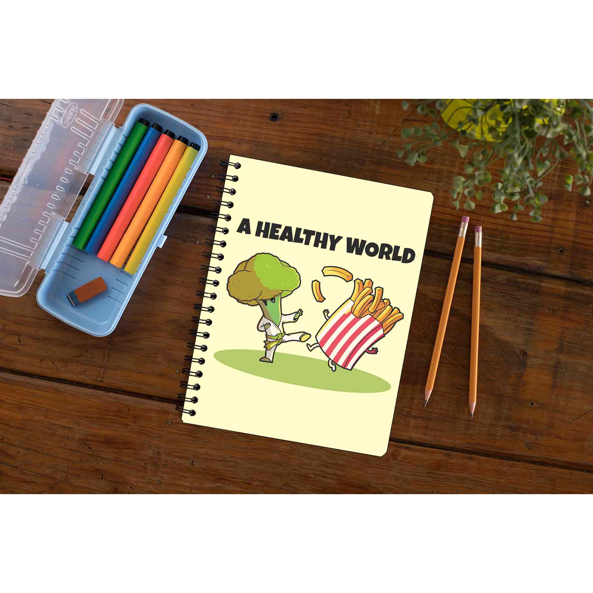 printed a healthy world notebook notepad diary buy online india the banyan tee tbt unruled