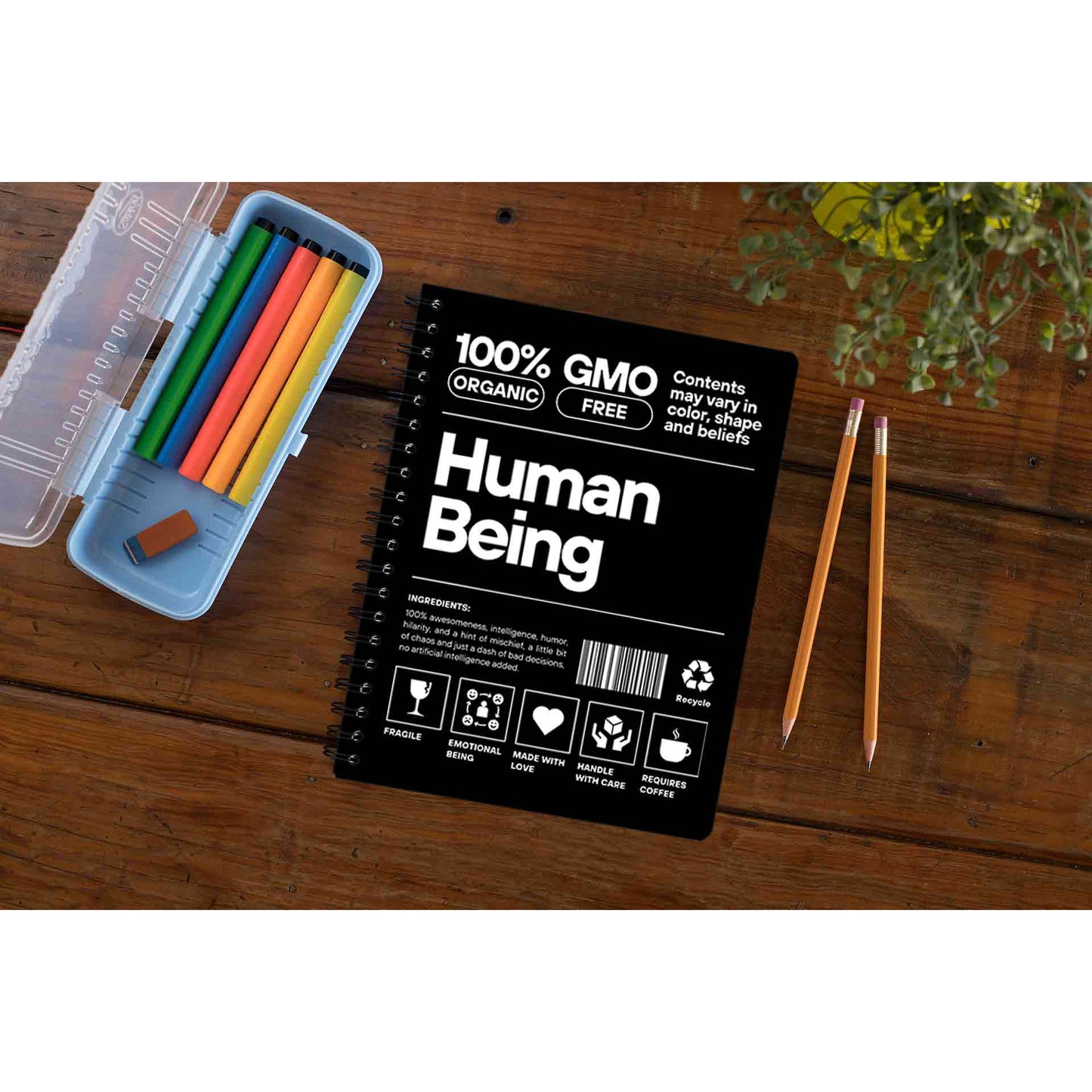 printed human being notebook notepad diary buy online india the banyan tee tbt unruled