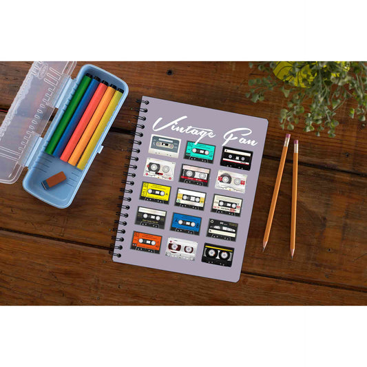 printed vintage fan notebook notepad diary buy online india the banyan tee tbt unruled
