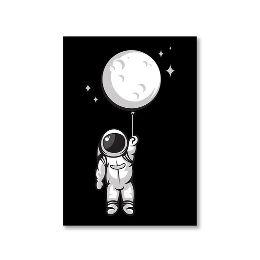 printed moon balloon poster wall art buy online india the banyan tee tbt a4