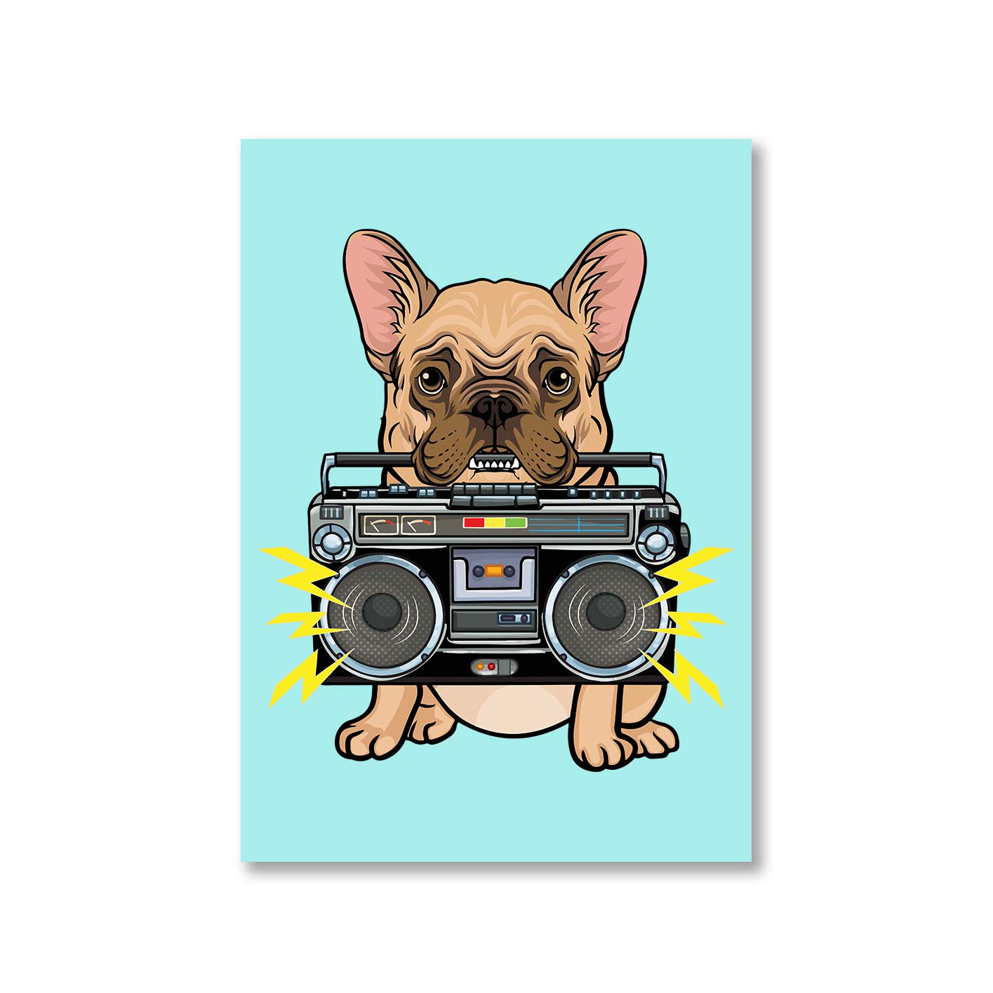 printed woof box poster wall art buy online india the banyan tee tbt a4