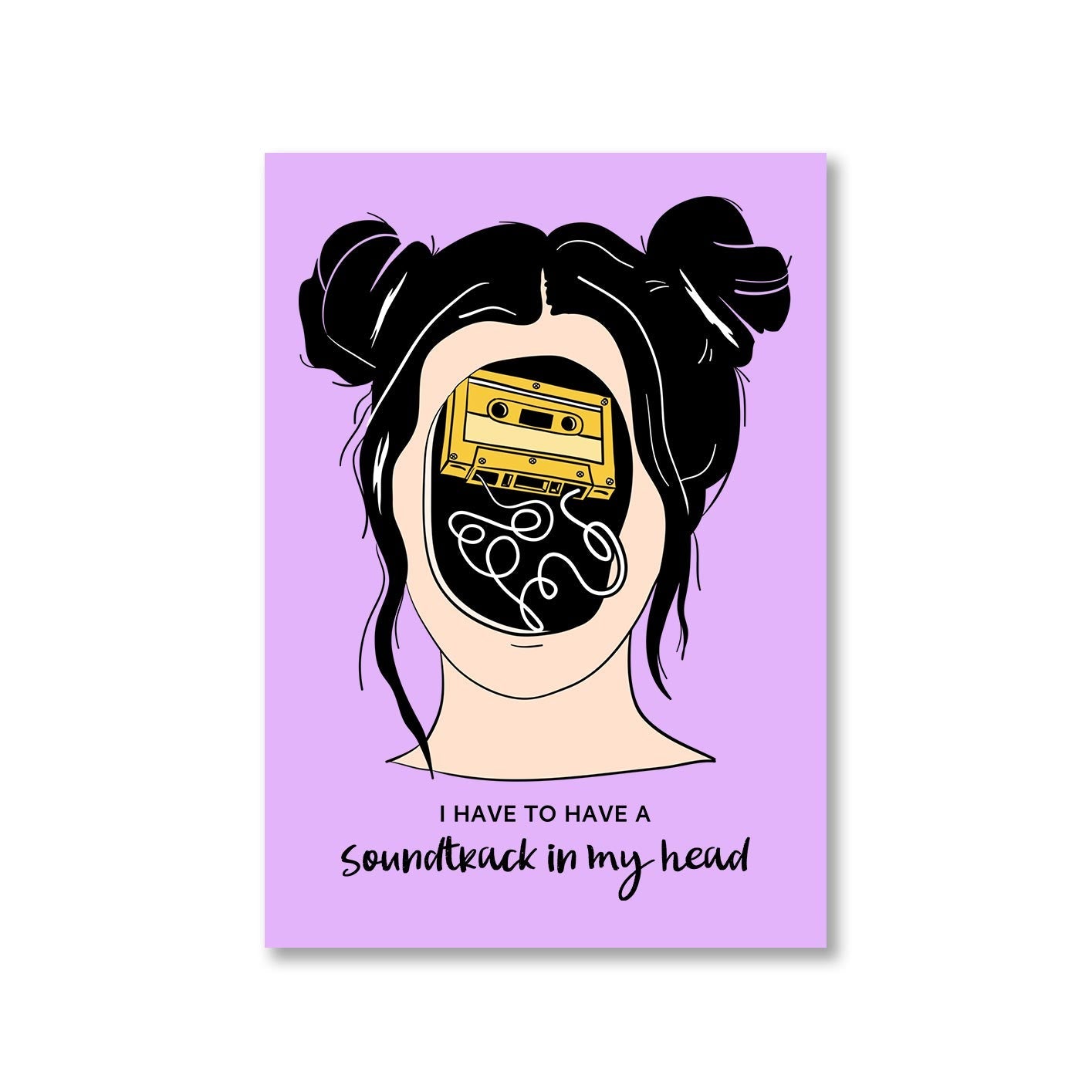printed soundtrack in my head poster wall art buy online india the banyan tee tbt a4