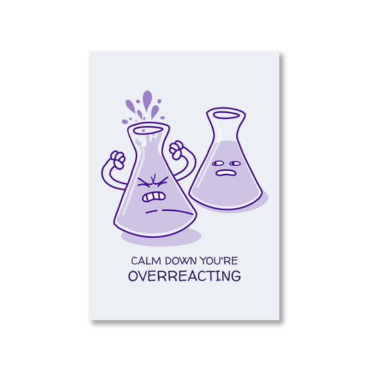 printed overreacting poster wall art buy online india the banyan tee tbt a4