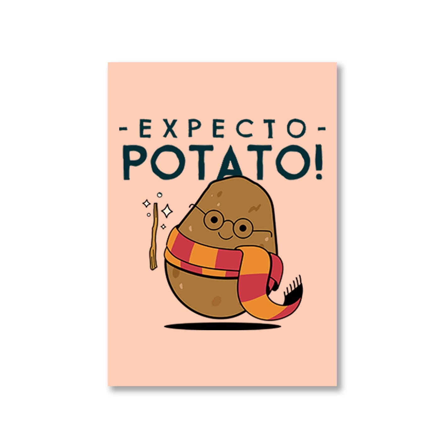printed expecto potato poster wall art buy online india the banyan tee tbt a4