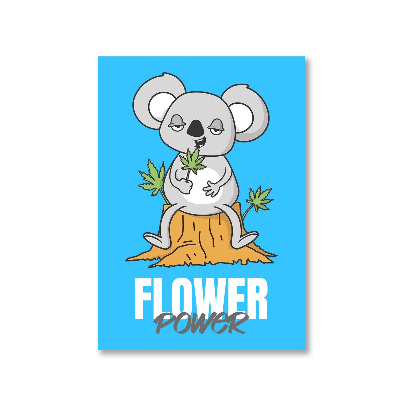 printed flower power poster wall art buy online india the banyan tee tbt a4