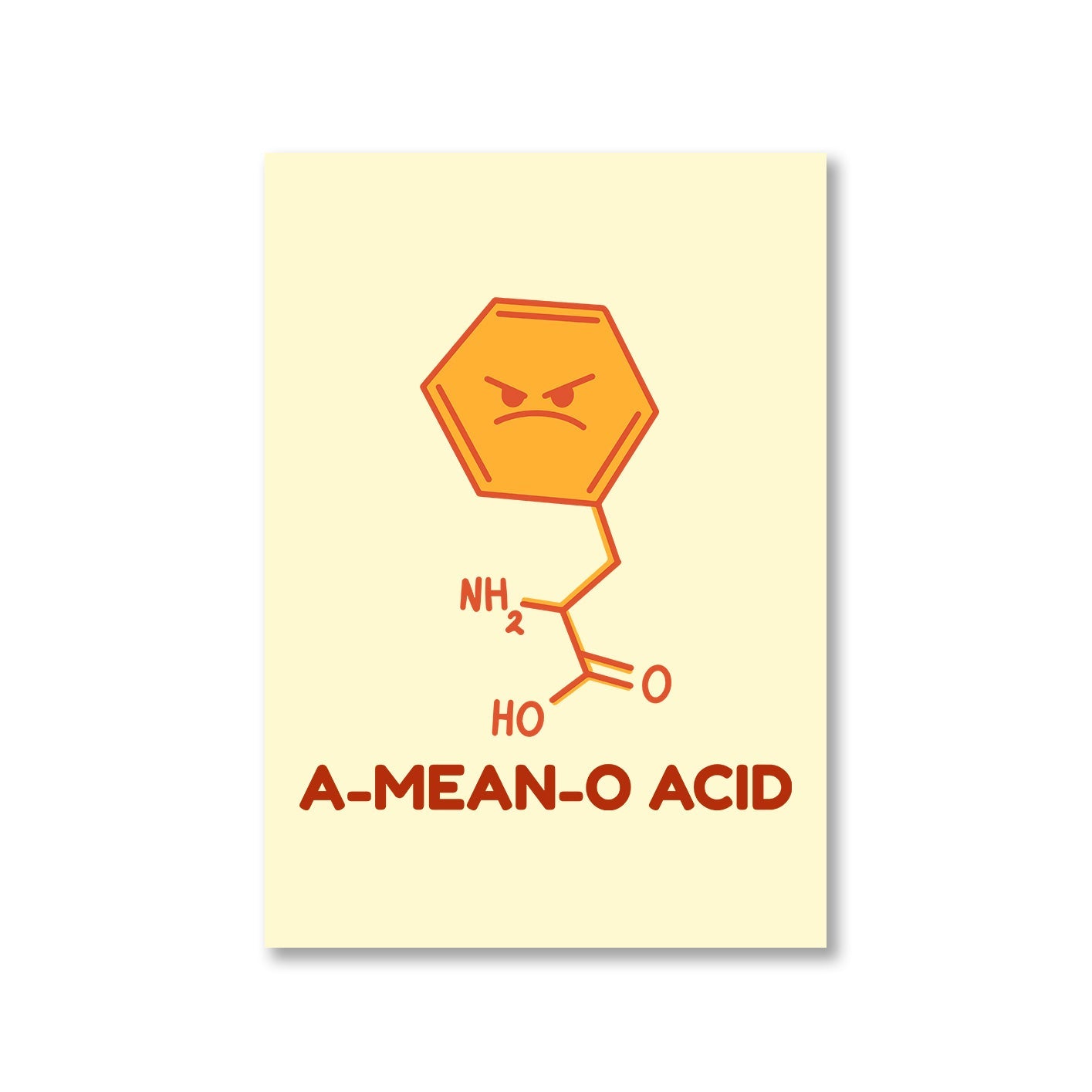 printed a mean o acid poster wall art buy online india the banyan tee tbt a4