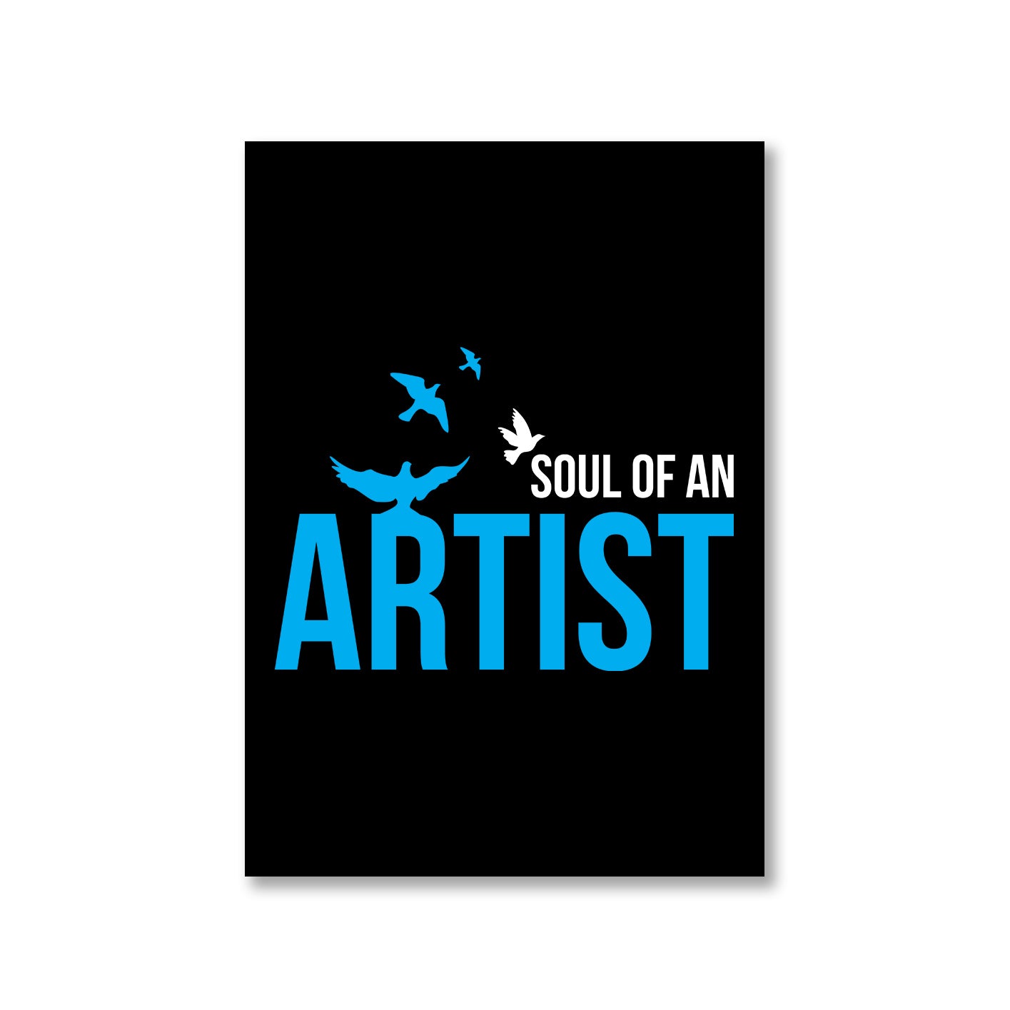 printed soul of an artist poster wall art buy online india the banyan tee tbt a4