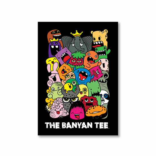 printed the banyan tee poster wall art buy online india the banyan tee tbt a4