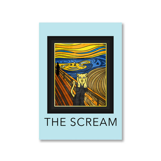 printed the scream poster wall art buy online india the banyan tee tbt a4