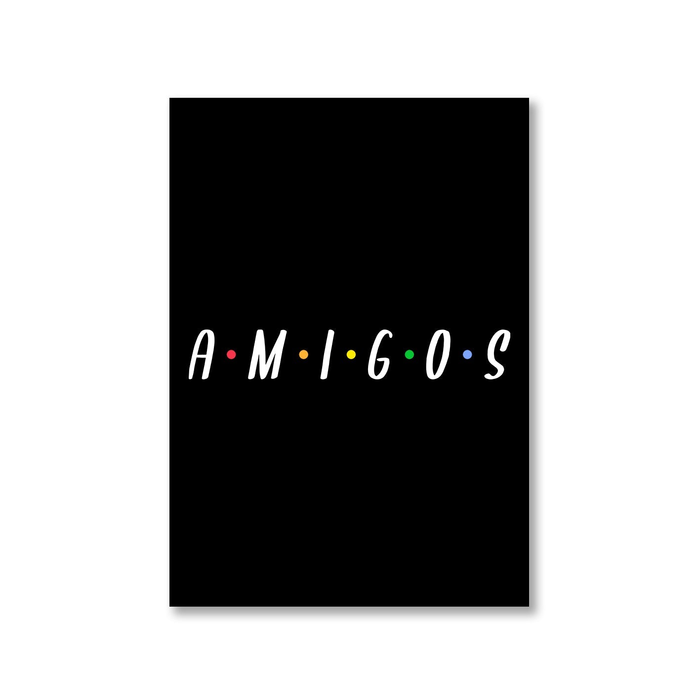 printed amigos poster wall art buy online india the banyan tee tbt a4