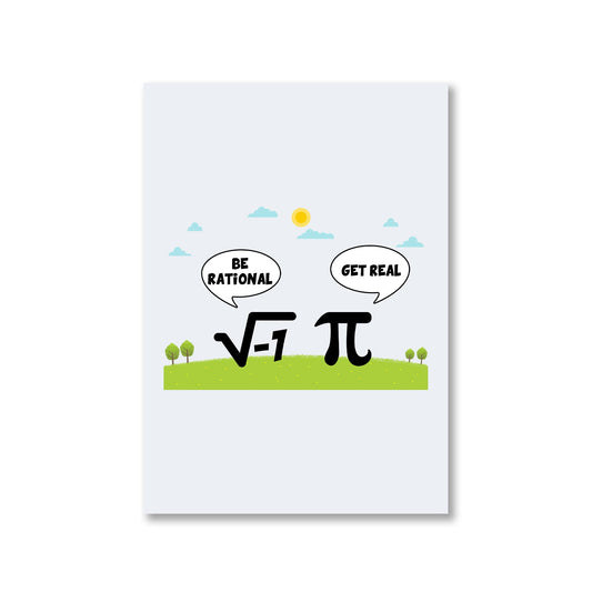 printed be rational poster wall art buy online india the banyan tee tbt a4